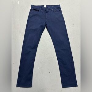 Sunspel England Chinos Pants Mens 32x34 Blue Cotton Casual Trousers Preppy